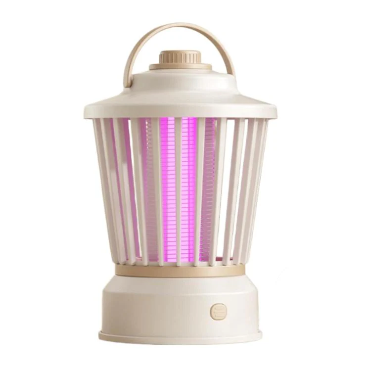 Portable Mosquito-Killing Night Light For Home And Outdoor Use, Color: Beige Straight Plug - Image 2