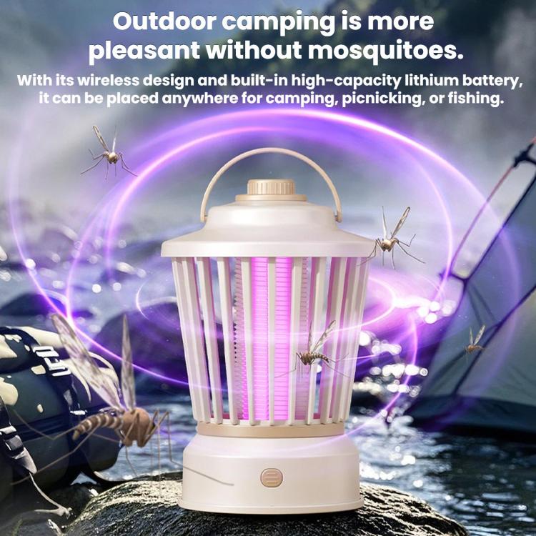 Portable Mosquito-Killing Night Light For Home And Outdoor Use, Color: Gray Purple Charger/Plug-in - Image 3
