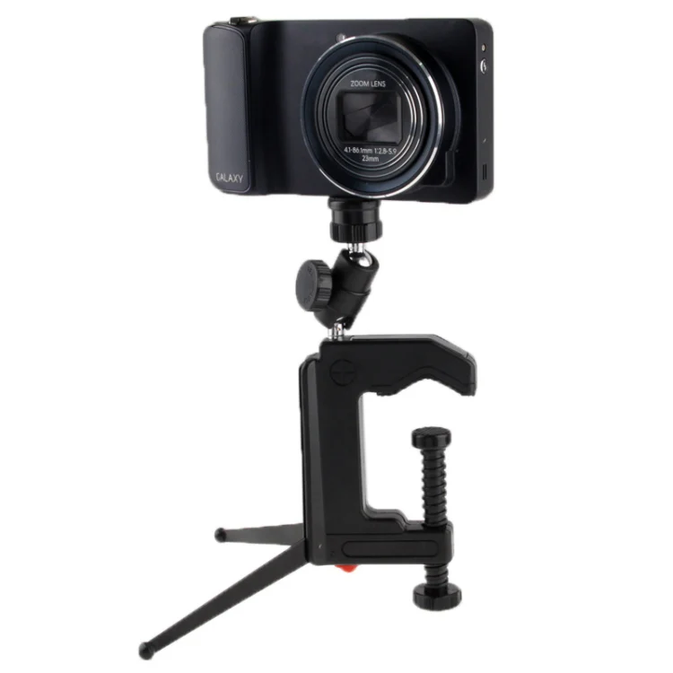 Portable Multi-Function Folding Clamp Tripod for Mini Card Digital Camera(Black) - Image 3
