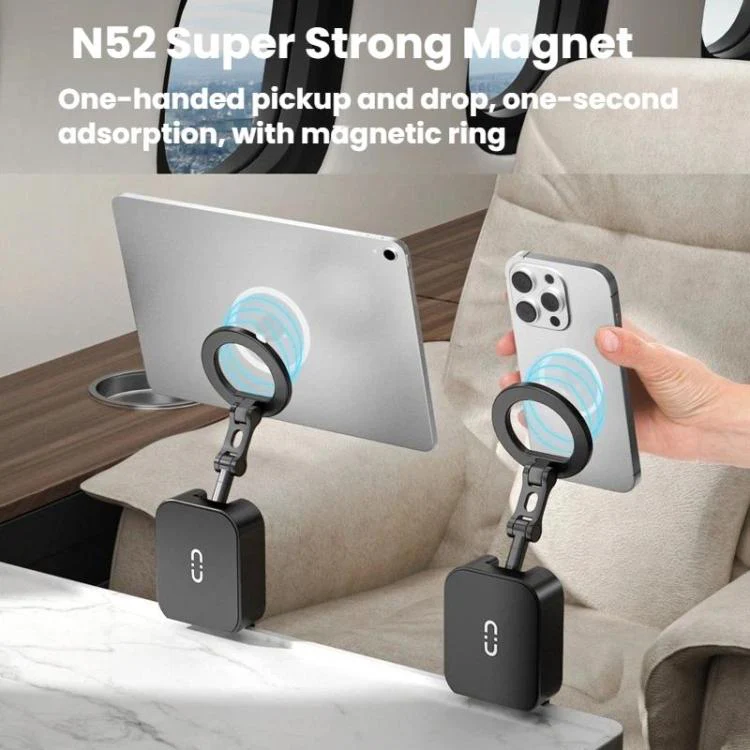 Portable Rotatable Foldable Desktop Magnetic Phone Holder(White) - Image 5