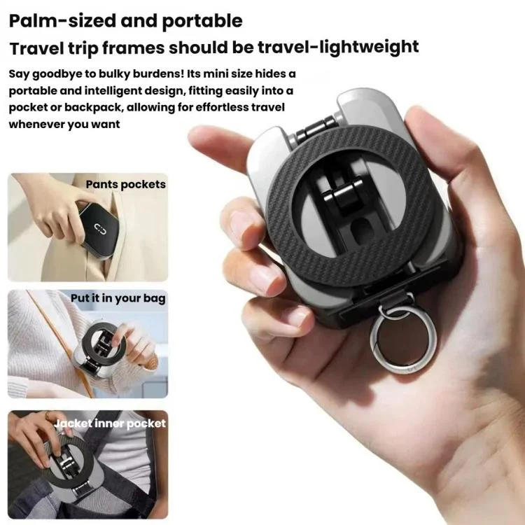 Portable Rotatable Foldable Desktop Magnetic Phone Holder(White) - Image 8