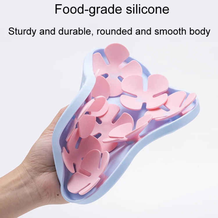 Portable Silicone Cats And Dogs Licking Bowl Multifunctional Anti-Choking Food Mat(Light Blue+Gray) - Image 9