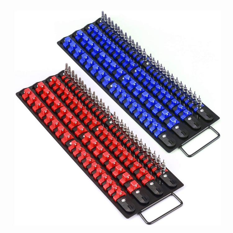 Portable Socket Storage Holder With Handle For 1/4, 3/8, 1/2 Inch Drive Sockets(Green) - Image 2