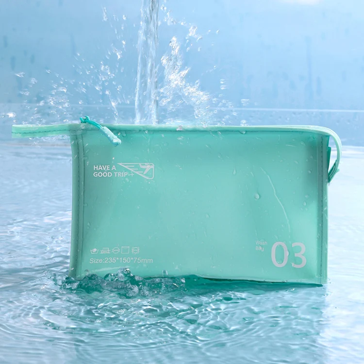 Portable Waterproof PVC Toiletry Bag Cosmetic Storage Bag Travel Clutch(Pink) - Image 5