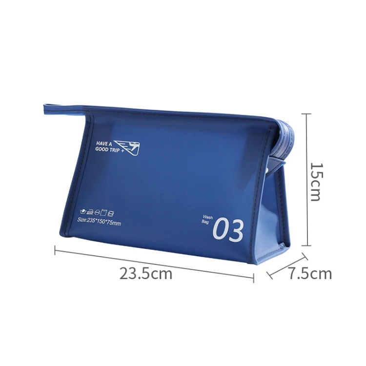 Portable Waterproof PVC Toiletry Bag Cosmetic Storage Bag Travel Clutch(White) - Image 3