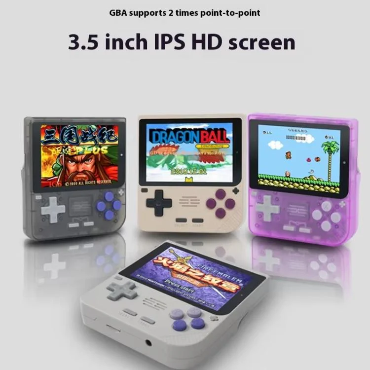 POWKIDDY V10 Retro Handheld Game Console 3.5-inch IPS OCA Full Fit, Quad-Core Cortex-A35 1.5GHz 64G(Gray) - Image 2