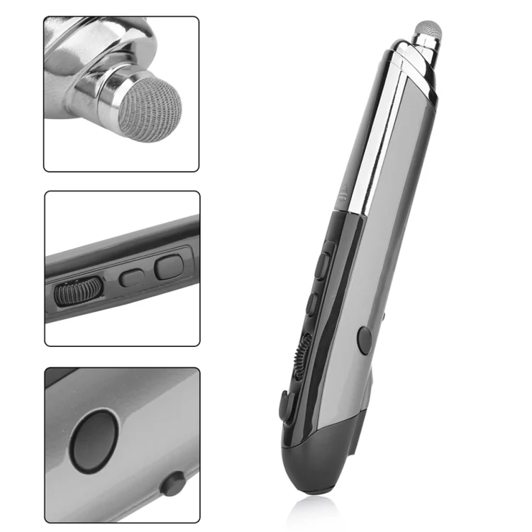 PR-08 Multifunctional Wireless Bluetooth Pen Mouse Capacitive Pen Mouse(Grey) - Image 2