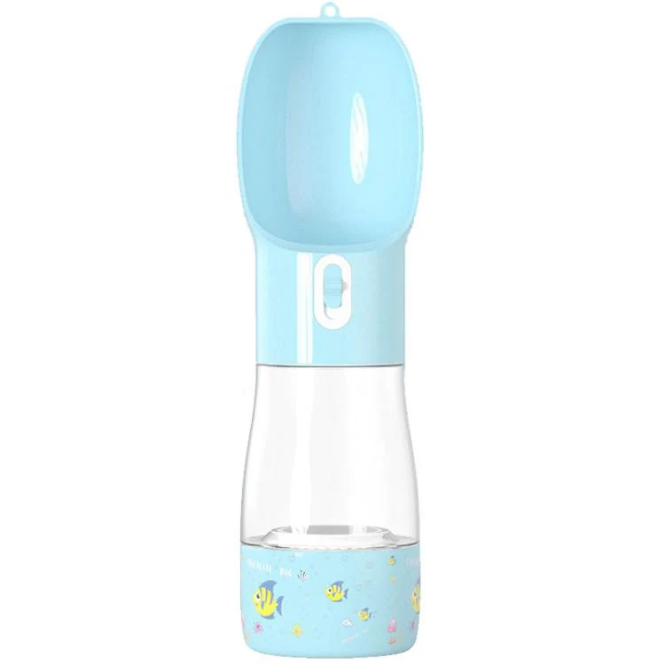 Printed Pet Multi-Function Outdoor Travel Mug(Blue)