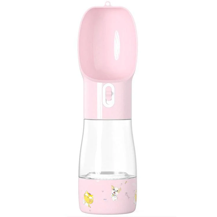 Printed Pet Multi-Function Outdoor Travel Mug(Pink)