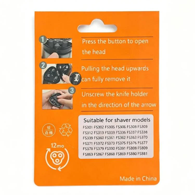 PUKEDA Shaver Heads For Flyco FR8 FS373 / FS310 / FS339 / FS889(3pcs /Set) - Image 7