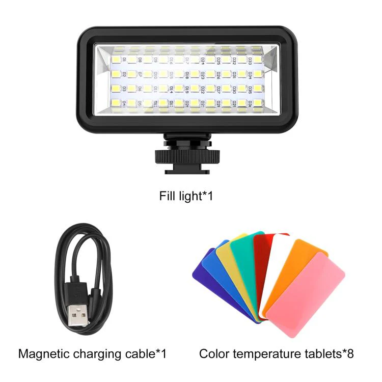 PULUZ 40 LEDs 40m Diving Waterproof Fill Light Camera Video Photo Studio Light (Black) - Image 10