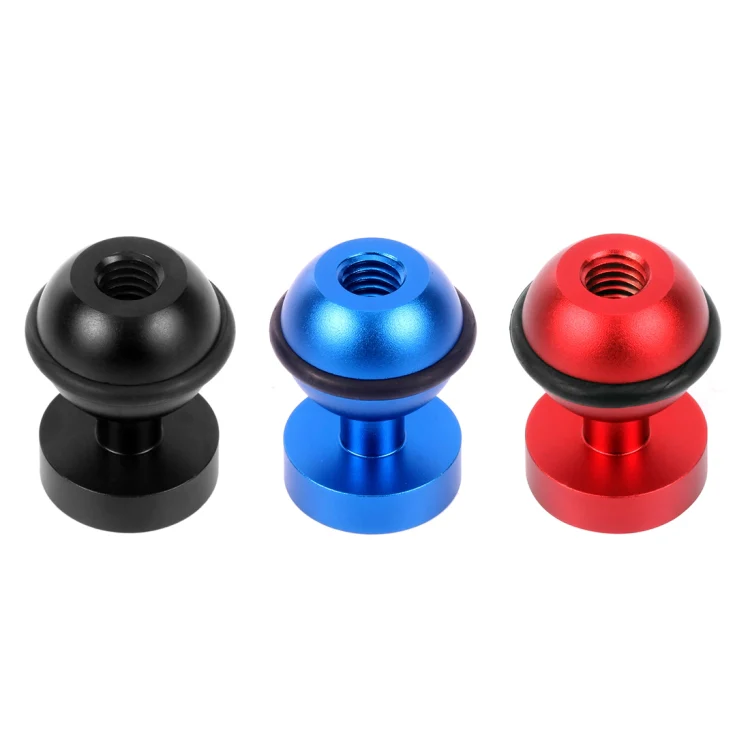 PULUZ CNC Aluminum Ball Head Adapter Mount for GoPro, Insta360, DJI and Other Action Cameras, Diameter: 2.5cm(Blue) - Image 6