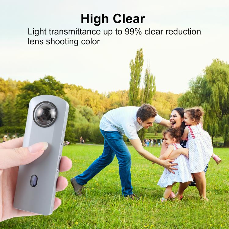 PULUZ Lens Guard PC Protective Cover Kits for Ricoh Theta SC2 / S / V(Transparent) - Image 5