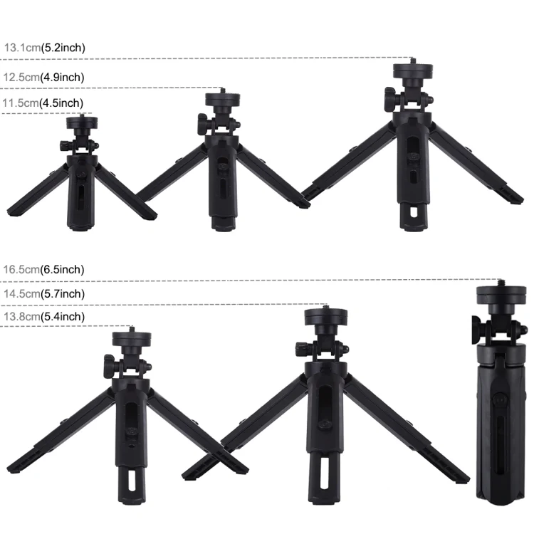 PULUZ Pocket 5-mode Adjustable Desktop Tripod Mount with 1/4 inch Screw for DSLR & Digital Cameras, Adjustable Height: 16.5-21.5cm - Image 4