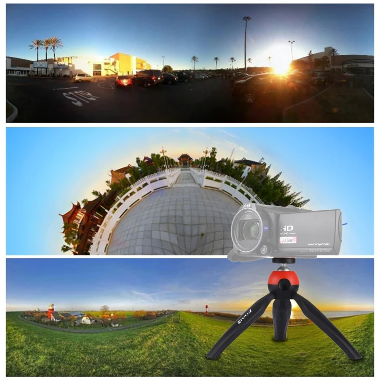 PULUZ Pocket Mini Tripod Mount with 360 Degree Ball Head & Phone Clamp for Smartphones(Red) - Image 10