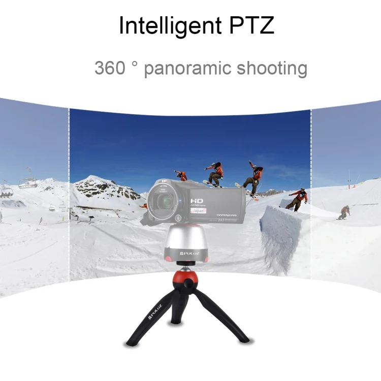 PULUZ Pocket Mini Tripod Mount with 360 Degree Ball Head & Phone Clamp for Smartphones(Red) - Image 7