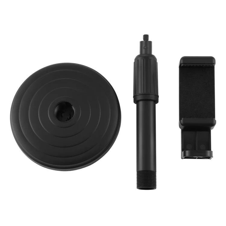 PULUZ Round Base Desktop Holder Mount with Phone Clamp, Adjustable Height: 15.5cm-25.5cm - Image 7