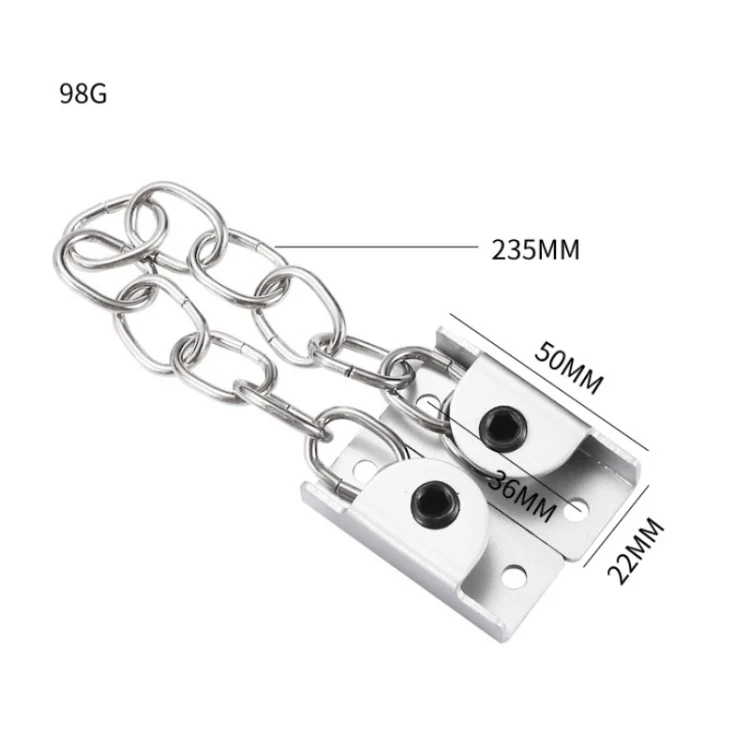Punching Installation Protection Stainless Steel Window Limit Lock, Specification: A Type Black - Image 3