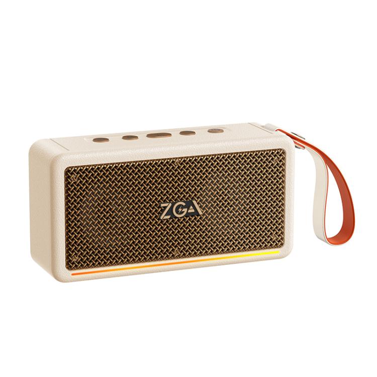 PZ009 PLUS Portable Retro Wireless Bluetooth Speaker(Beige)