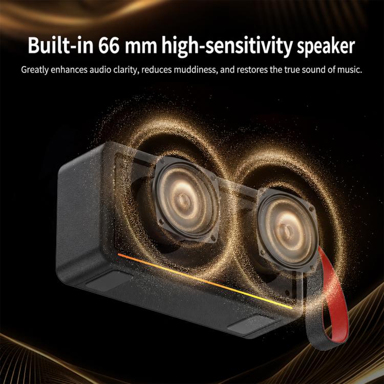 PZ009 PLUS Portable Retro Wireless Bluetooth Speaker(Black) - Image 5