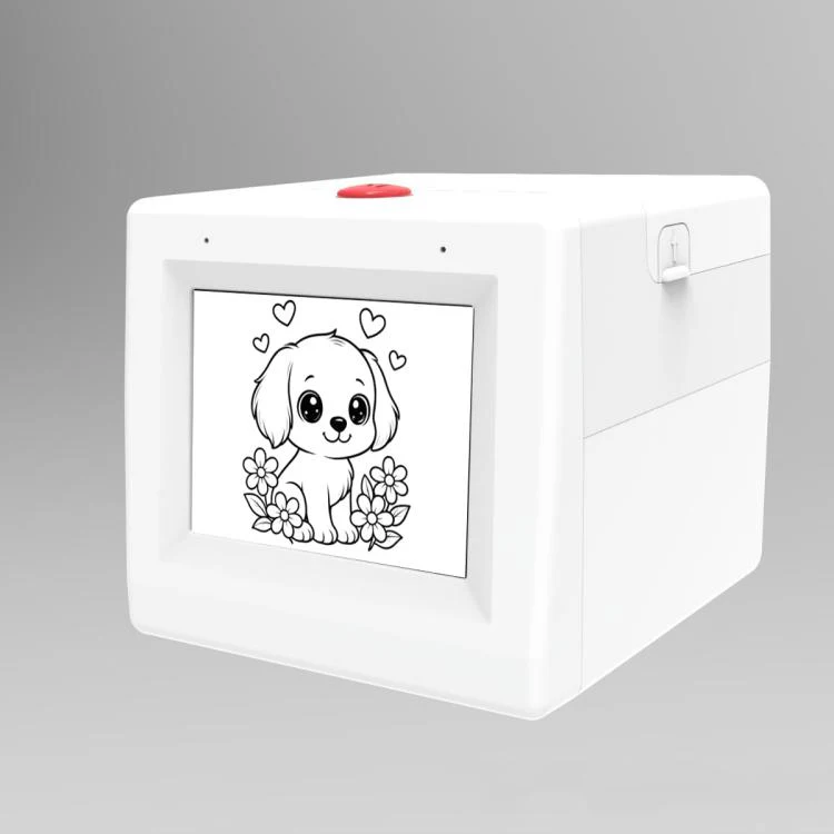 Q15 AI Mini Wireless Thermal Printer with 3.5-inch Screen & Voice-to-Image Function(White)