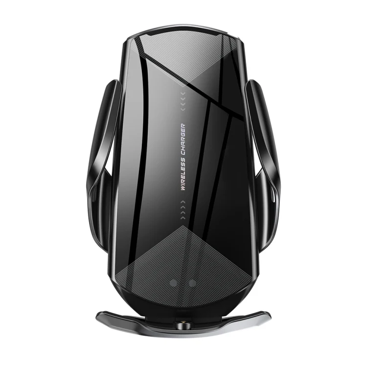Q2 15W Universal Rotation Infrared Induction Magnetic Car Wireless Charging Mobile Phone Holder with Micro USB + 8 Pin + Type-C / USB-C Magnetic Connector(Black) - Image 2
