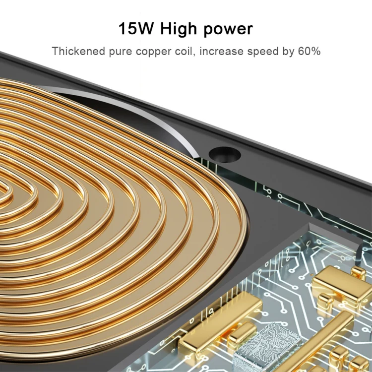 Q2 15W Universal Rotation Infrared Induction Magnetic Car Wireless Charging Mobile Phone Holder with Micro USB + 8 Pin + Type-C / USB-C Magnetic Connector(Silver) - Image 9