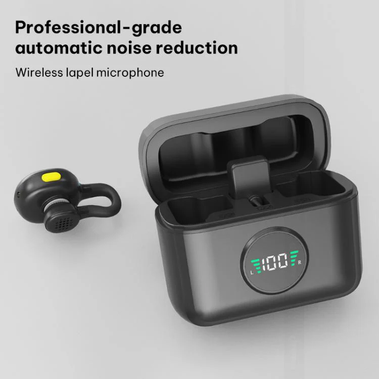 Q28 2 in 1 Lavalier Wireless Noise Cancellation Microphone, Model:8 Pin Plug - Image 3