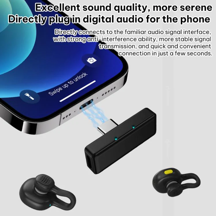 Q28 2 in 1 Lavalier Wireless Noise Cancellation Microphone, Model:8 Pin Plug - Image 6