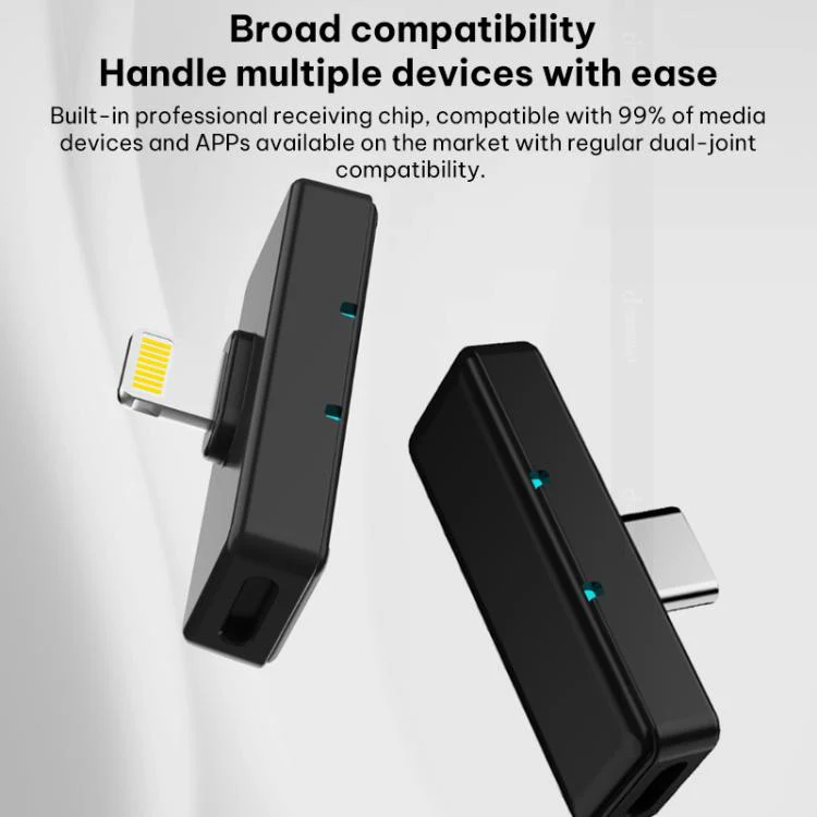 Q28 2 in 1 Lavalier Wireless Noise Cancellation Microphone, Model:Type-C Plug - Image 7
