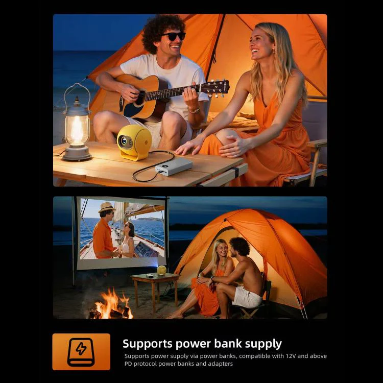 Q3 720P 150ANSI LCD Display Smart Projector, 1GB+8GB, Auto Focus, Plug:US Plug(Yellow) - Image 8