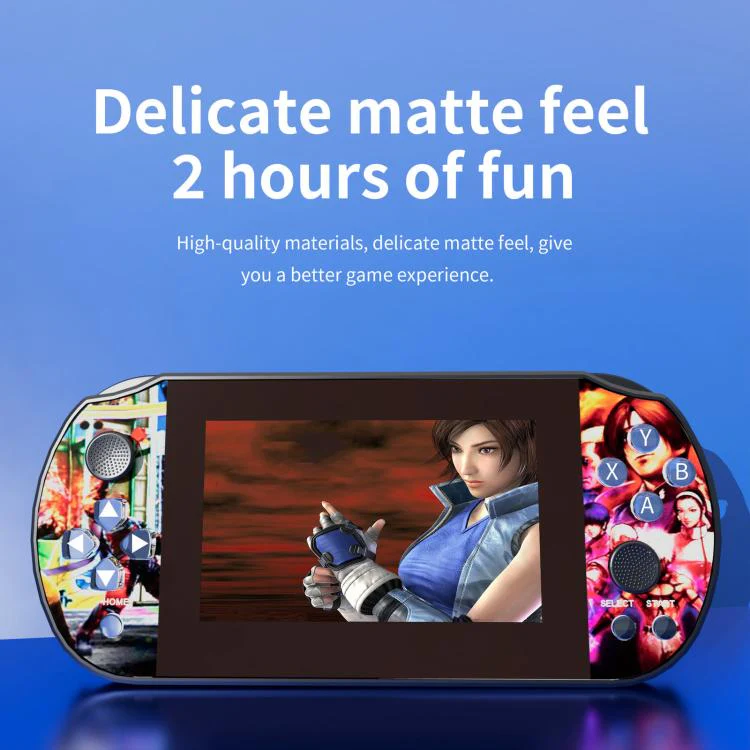 Q3 HD Large-Screen Retro Joystick Handheld Game Console, Color: Blue 64G - Image 4