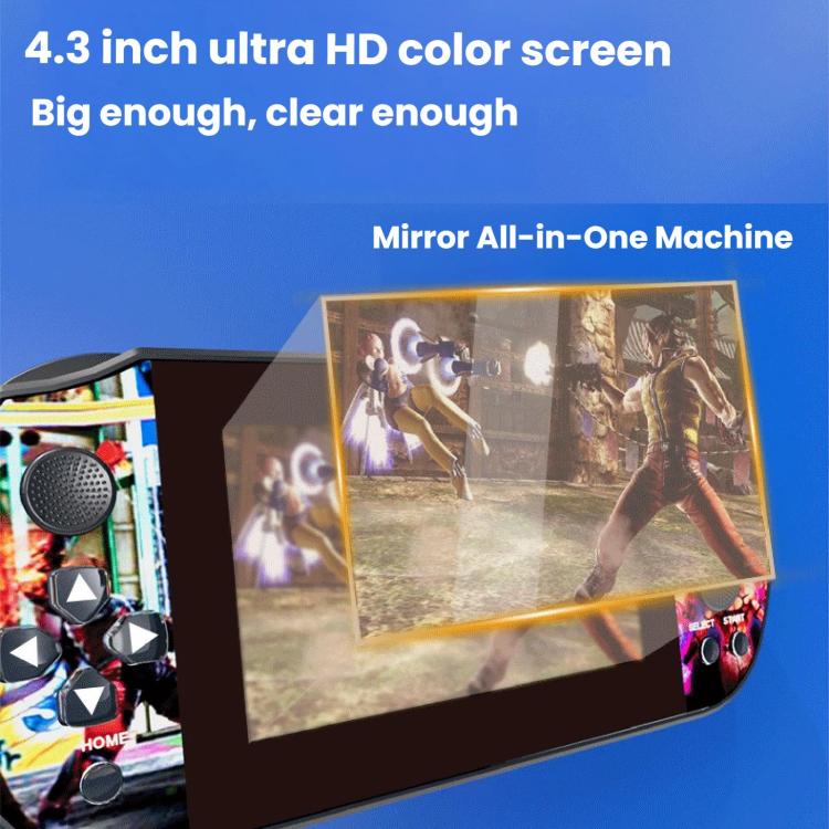 Q3 HD Large-Screen Retro Joystick Handheld Game Console, Color: Blue 64G - Image 7