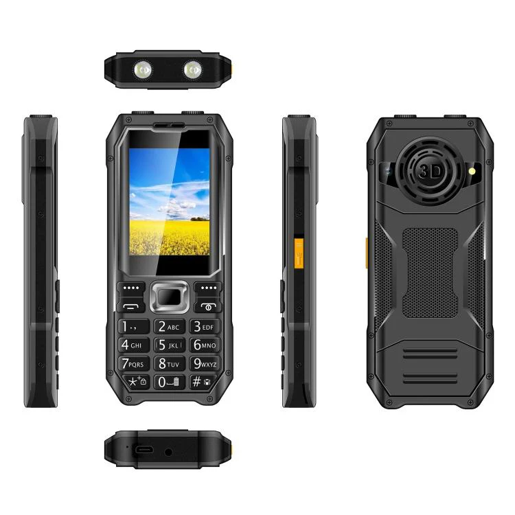 Q6000 Elder Keypad Phone, 2.4 inch, 6800mAh, Dual Flashlights, 21 Keys, SOS, FM, Dual SIM, GSM, Plug:EU Plug(Black) - Image 2