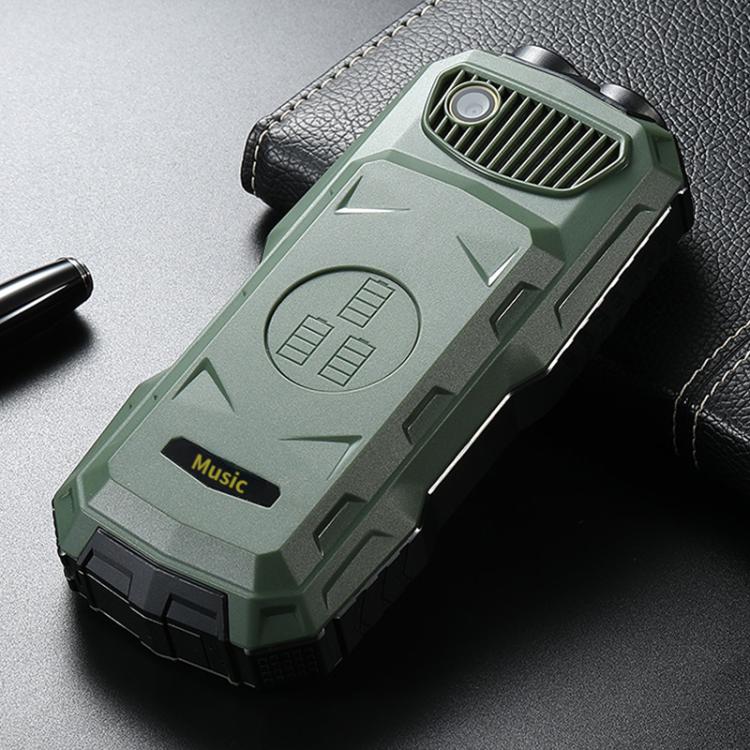 Q7+ 4G Elder Keypad Rugged Phone, 1.77 inch, 16800mAh, 21 Keys, SOS, FM, Network: 4G, Dual SIM(Green) - Image 3