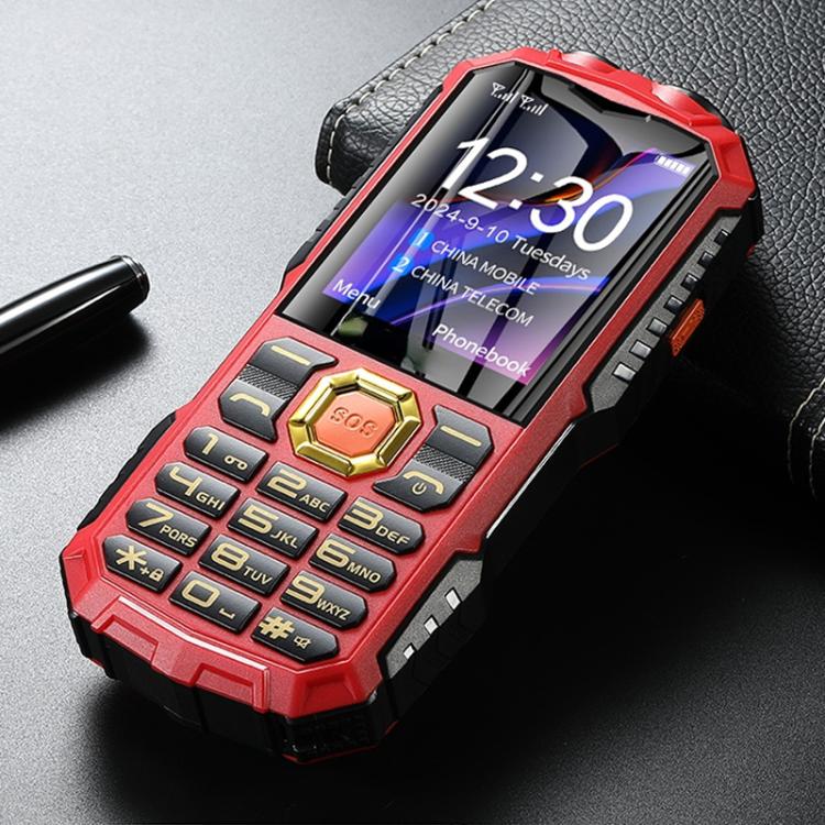 Q7+ 4G Elder Keypad Rugged Phone, 1.77 inch, 16800mAh, 21 Keys, SOS, FM, Network: 4G, Dual SIM(Red) - Image 2