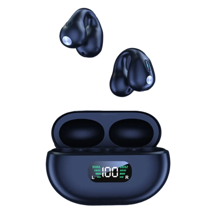 Q80 TWS Bluetooth 5.3 Wireless Earclip Bone Conduction Noise Reduction Bluetooth Headphone(Black) - Image 2