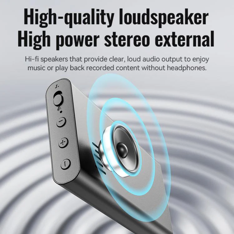 Q86 0.77-inch Screen Ultra-long Standby Smart Digital Voice Recorder, Memory:64GB(Black) - Image 5