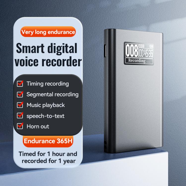 Q86 0.77-inch Screen Ultra-long Standby Smart Digital Voice Recorder, Memory:8GB(Black) - Image 4