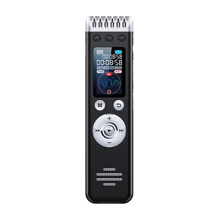 Q88A 1.14-inch Screen Multi-function HD Smart Voice Recorder Support AIREC-APP, Memory:8GB(Black)