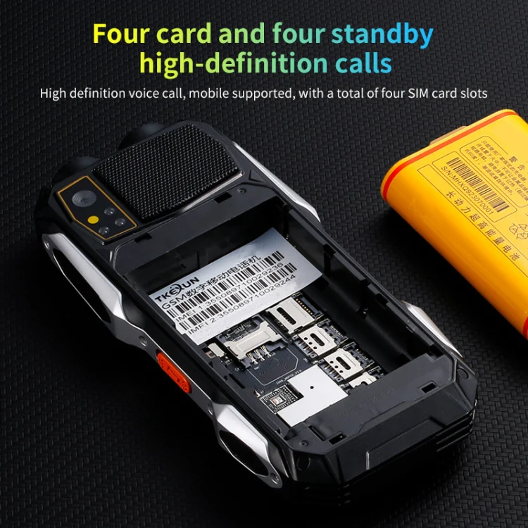 Q9-1 4G Elder Keypad Rugged Phone, 3.5 inch, 4500mAh, 21 Keys, SOS, FM, Network: 4G, Dual SIM(Black) - Image 5