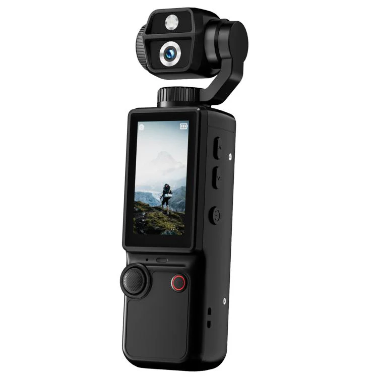 Q9 2 inch IPS Screen 4K UHD Sports Gimbal Camera(Black)