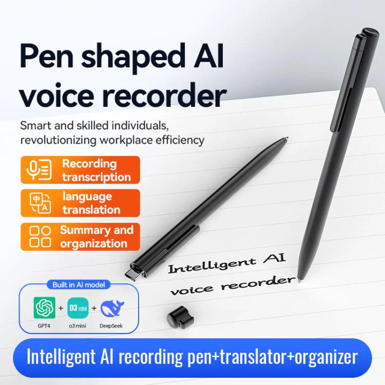 Q97A 2-in-1 AI Intelligent Voice Recording & Handwriting Pen Support AIREC-APP, Memory:32GB(Black) - Image 3