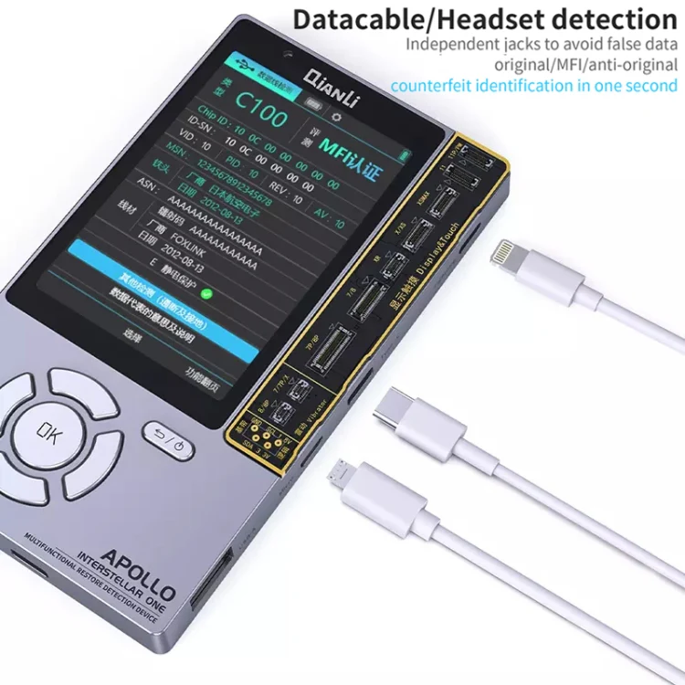 Qianli Apollo Interstellar One Multifunctional Restore Detection Device (International Edition) For iPhone 11/11 Pro Max/11 Pro/X/XS/XS Max/XR/8/8 Plus/7/7 Plus - Image 12