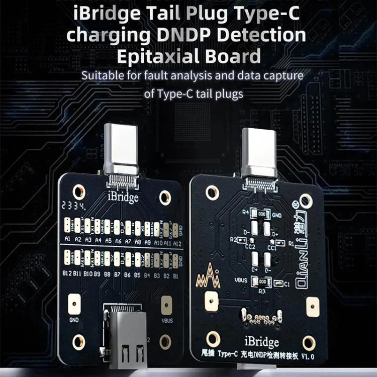 QianLi iBridge Tail Plug Charging DNDP Detection Epitaxial Board, Model:8 Pin - Image 3