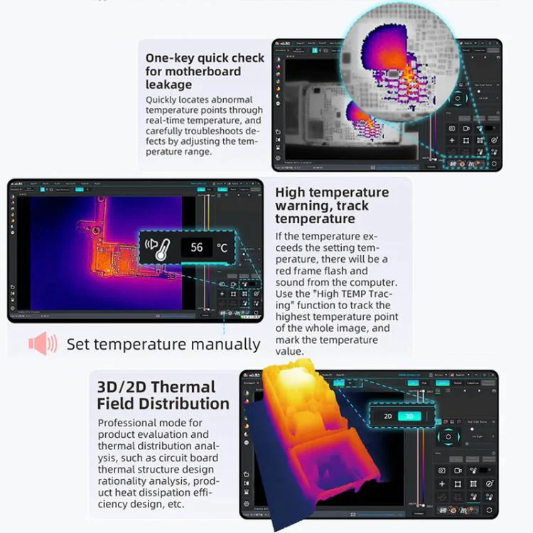 QianLi L256 iStele Dual-spectral Thermal Camera Short Circuit Thermometer - Image 8