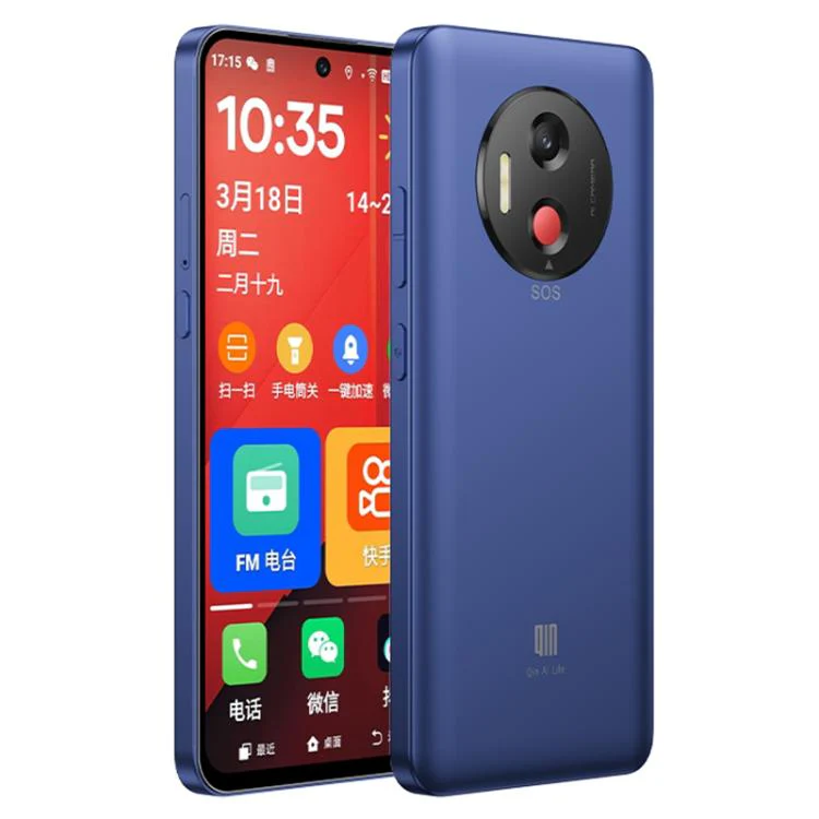 QIN L1 Global Elderly Smartphone, 6GB+128GB, 6.67 inch, Android MediaTek Helio G81 Octa Core, Network: 4G, Support Google Play (Blue) - Image 2