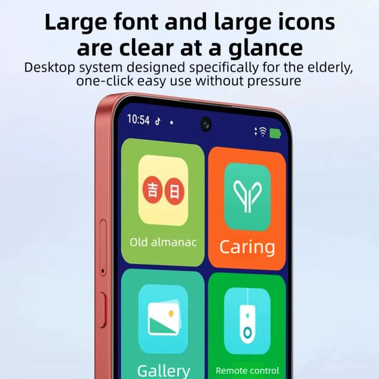 QIN L1 Global Elderly Smartphone, 6GB+128GB, 6.67 inch, Android MediaTek Helio G81 Octa Core, Network: 4G, Support Google Play (Blue) - Image 5