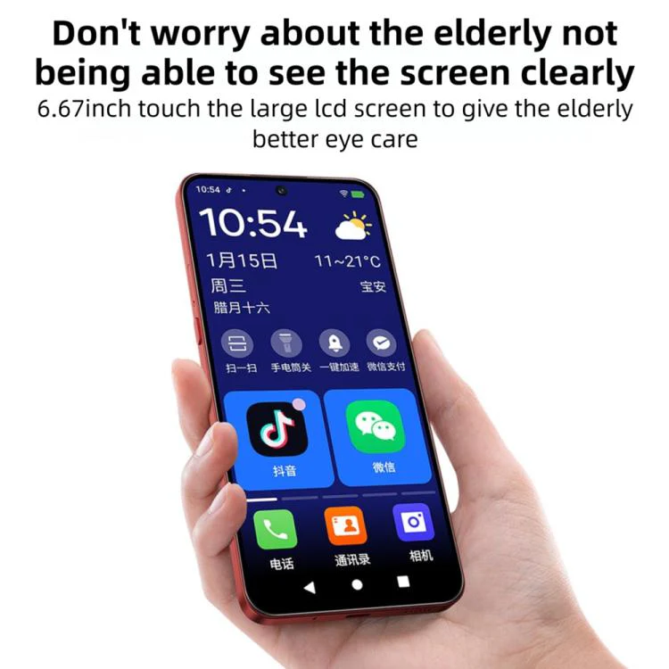 QIN L1 Global Elderly Smartphone, 6GB+128GB, 6.67 inch, Android MediaTek Helio G81 Octa Core, Network: 4G, Support Google Play (Blue) - Image 6