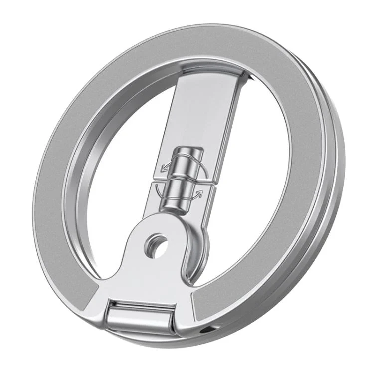 Quarter Screw Hole Design 360 Degree Flip Folding Double-Sided Magnetic Phone Holder(Silver) - Image 3